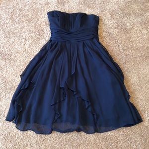 Strapless Chiffon Dress